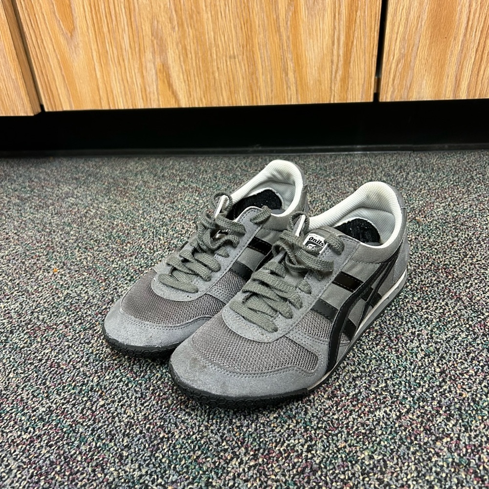 Onitsuka Tiger by Asics Gray and Black Sneakers